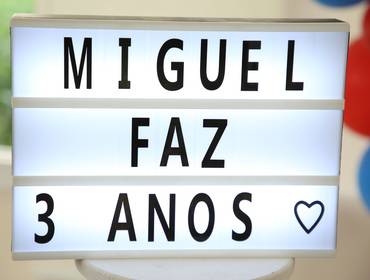 Aniversários de Miguel 3 anos - 04.01.2020