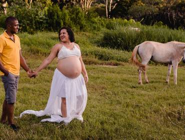 Gestante de Nilta e Lazaro - À Espera do Levi