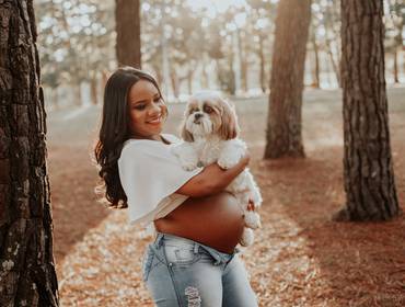 Gestante de Esperando a Luiza