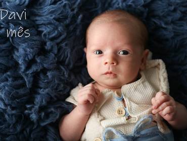 ACOMPANHAMENTO MENSAL de Davi 1 mês 