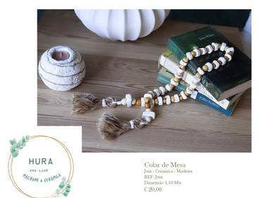 Macramé de Colar de Mesa Decorativo