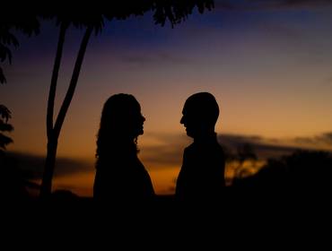 Ensaio casal de Wagner e Graziela