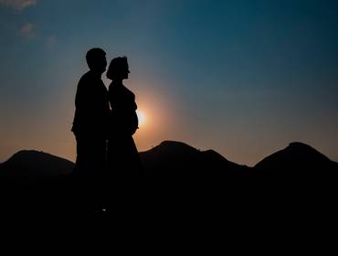 Ensaio gestante de Esperando Isa