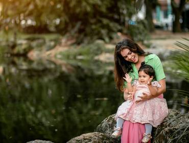 Ensaio de Família de Ensaio Infantil na Praça Batista Campos da Jasmine Melo
