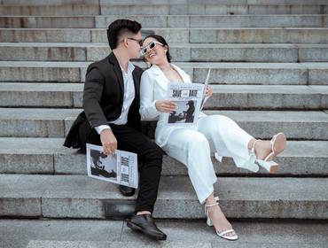 Ensaio Pré-casamento de Ensaio Pré-casamento na Casa das Onze Janelas da Regiane & Lucas