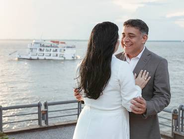 Ensaio de Casal de Ensaio de Bodas no Forte do Castelo da Raquel & Zezinho