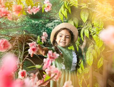 Tee de Anne Catharine 4 anos- Ensaio Anne White