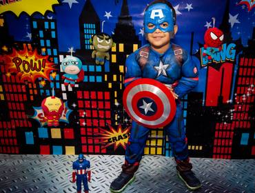 Ensaio Infantil  de Davi 5 anos-Ensaio dos Vingadores