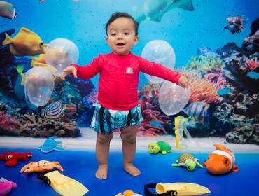 Ensaio Infantil de Davi - Fundo do Mar