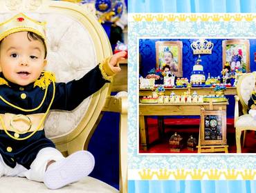 Festa infantil de Davi 1 Ano -Realeza