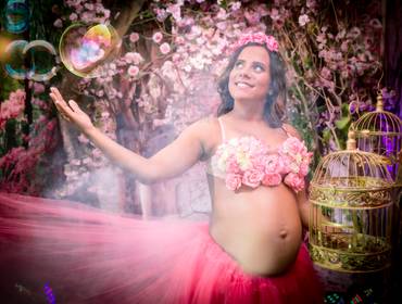  Gestante de  Graziele a espera de Aghata