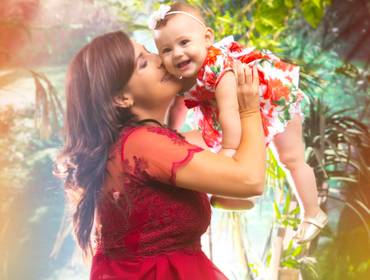 Ensaio Mãe e bebê de Luciana e Laura