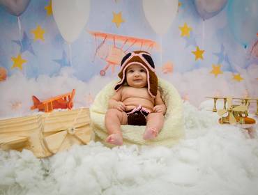 Ensaio Infantil de Esther 3 Meses-Aviador