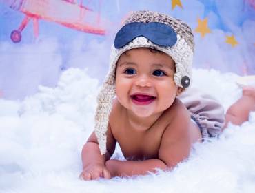 Ensaio Infantil de Davi 8 Meses-Aviador