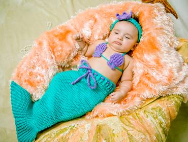 Ensaio Infantil  de Esther 2 Meeses-Pequena Sereia