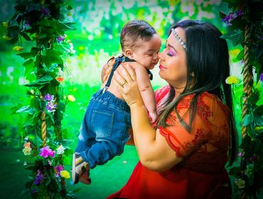 Ensaio Mãe e bebê de Cassia e Davi