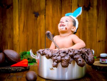 Pascoa de Davi em sua terceira Páscoa