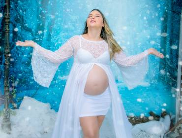 Gestante de Verônica a espera do Miguel