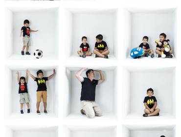 Estúdio de Victor, Arthur e Enzo- Ensaio Dias dos Pais