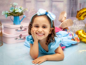 Ensaio de Princesa de Julia 3 anos- Cinderela