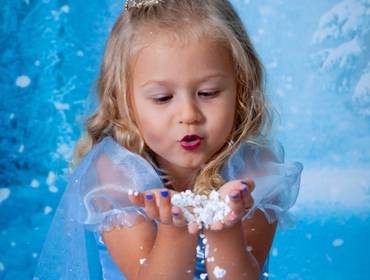 Ensaio de Princesa de Isabella 4 anos- Frozen