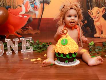 Smash The Cake de João Migeul 1 ano-Smash the cake O Rei Leão