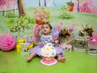 Smash The Cake de Maithê 1 ano- Smash The Cake JD Encantado