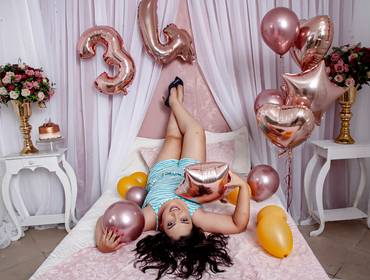 Ensaio de Aniversário de Tahyane Ensaio de Aniversário Feminino 34 anos