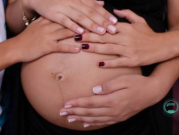 Gestantes  de Larissa à doce espera de Lavínia