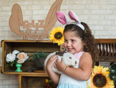 Ensaio Infantil de Ensaio de Páscoa