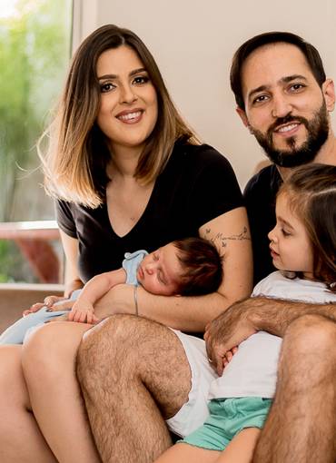 Família de Newborn - Benício e Família