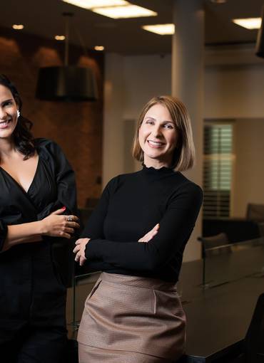 Retratos de Cybele Ramos e Thais Fonseca