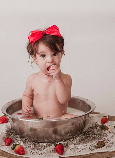 Bebês de Fases da Elisa ~ 8 meses ( Milk Bath )