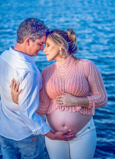 Gestante & Família   de Ensaio Gestante - Sara + Rafael + Alice + Rafael Filho