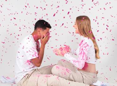 Gestante de Revelação Kauani e Danilo