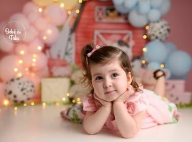 Ensaio Luxo com Balões de Aurora / 2 Aninhos