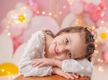 Ensaio Luxo com Balões de Melissa / 5 Anos