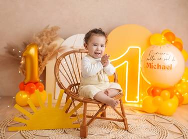 Ensaio Luxo com Balões de Michael / 1 Aninho