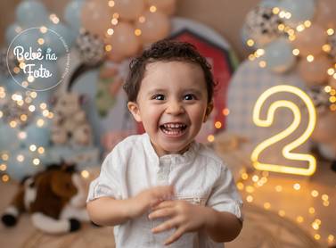 Ensaio Luxo com Balões de Fernando 2 Aninhos