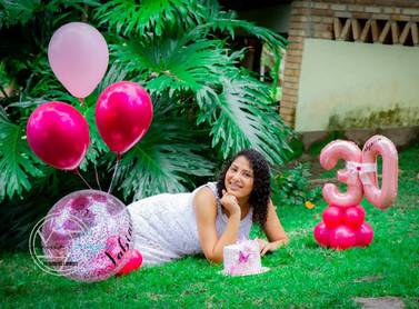 Aniversários de 30 anos Fabiana