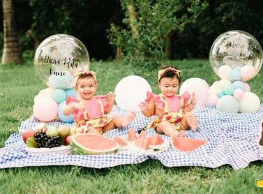 Família  de Ensaio 1 aninho - Maria Tereza e Maria Rita ❤