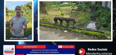 Obras Públicas de Falta de Guarda Corpo Ponte Marapicu