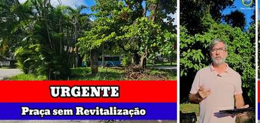 Política de Praça Manoel Agapito em péssimo estado de conservação