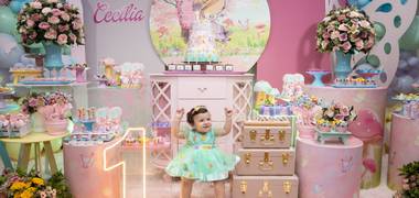 Aniversário de Aniversário 01 ano da Cecília 