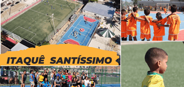 Política de Inauguração do Parque Esportivo do Itaquê em Santíssimo 