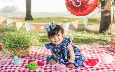 Bolo de Melancia - Ensaio 6 meses de Ceci.