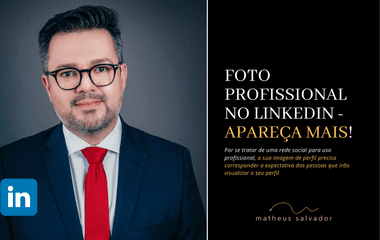 Foto Profissional no Linkedin - Apareça mais!