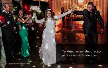 Tendências em decoração para casamento de luxo