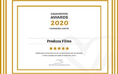 CASAMENTOS AWARDS 2020 MAIS UMA CONQUISTA DA PRODUZA FILMS
