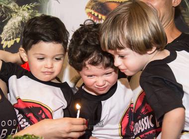 Aniversário Infantil de Aniversário Infantil Triplo